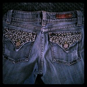 Rhinestone embellished Jeans