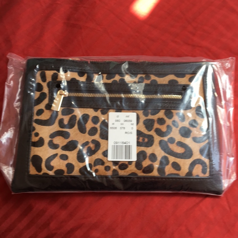 Express Leopard Clutch