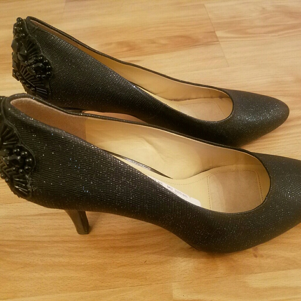 Alex Marie Black Pumps Heels Sz 10 NEW!