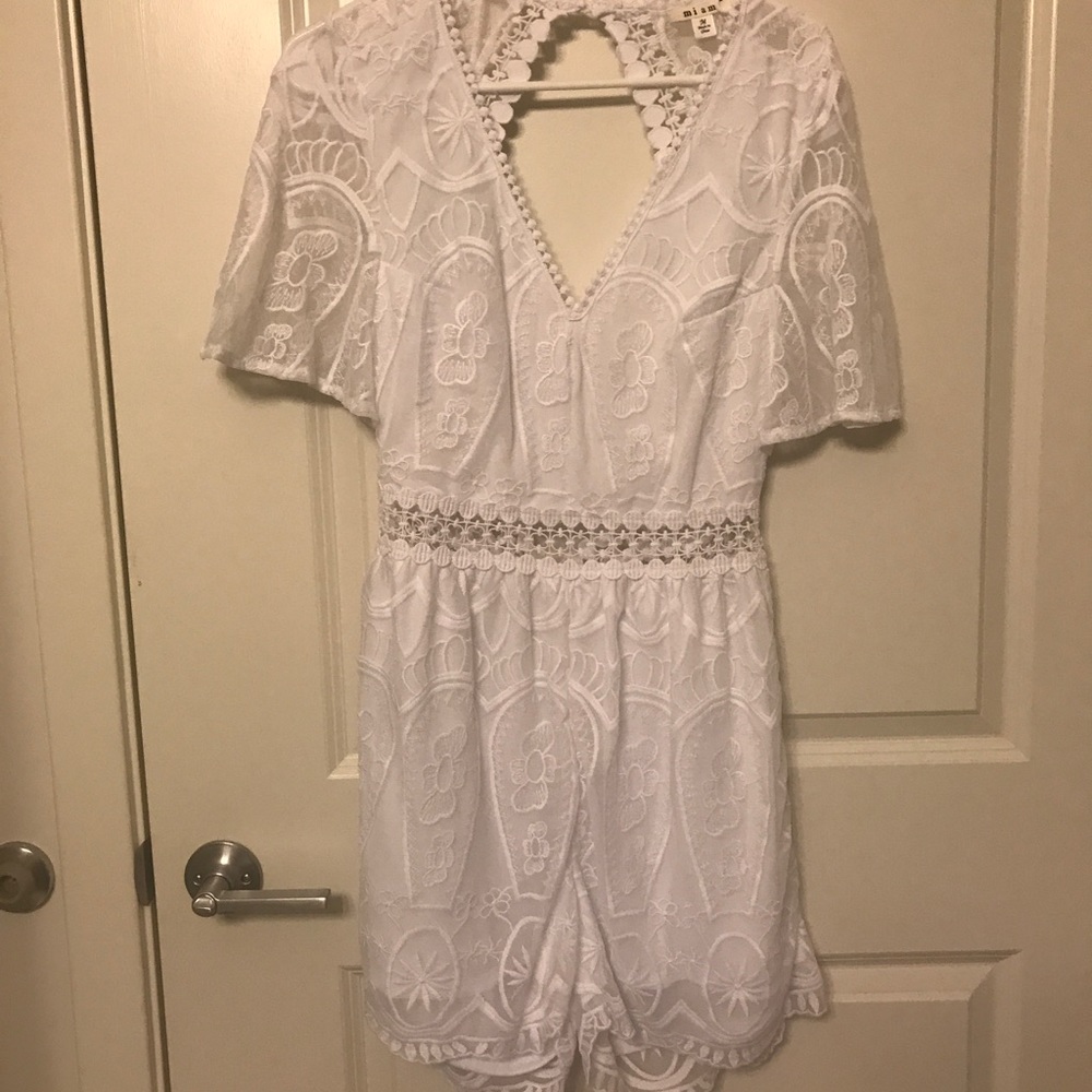 White Lace Romper