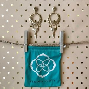 Kendra Scott Gold Statement Earrings