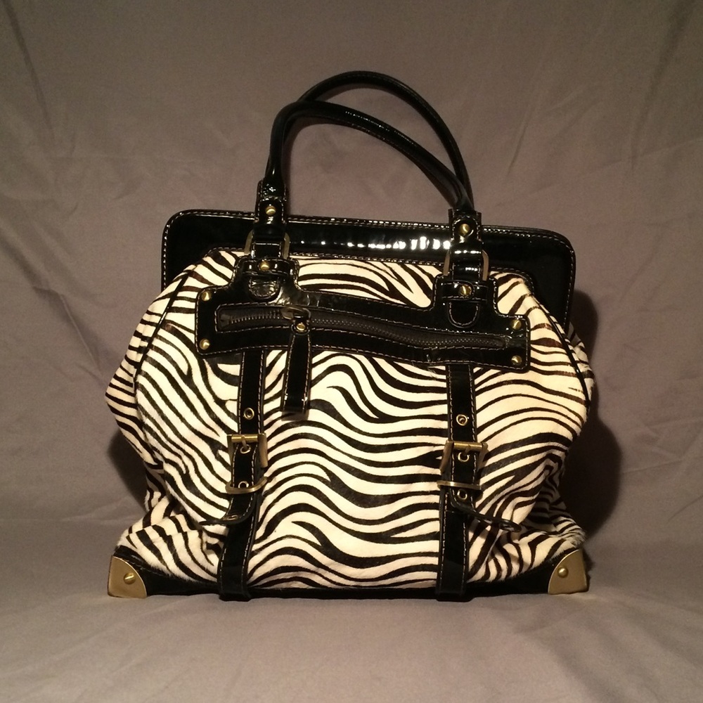 Authentic Zebra Print Rafē Handbag