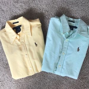 2 Ralph Lauren Slim fit button down oxfords