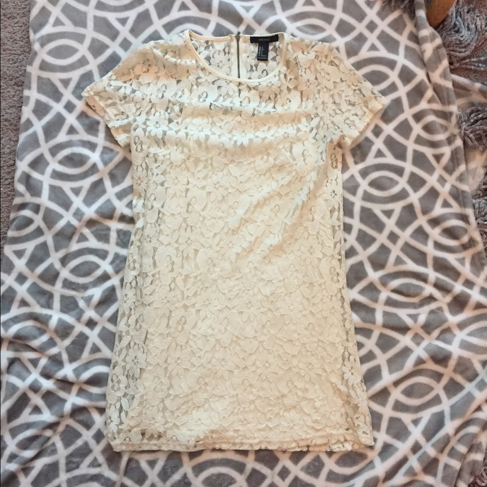 Cream lace dress
