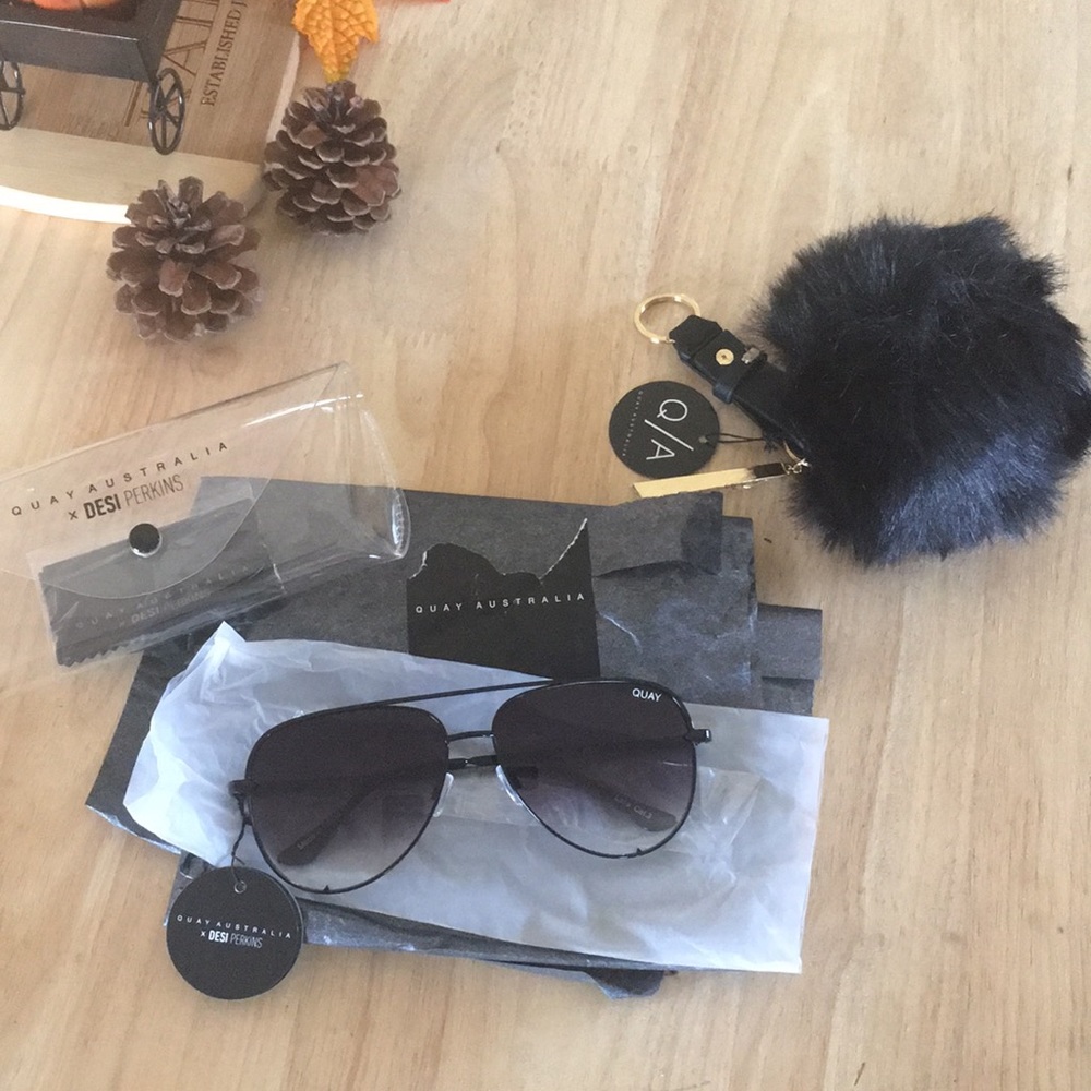 Quay Australia Desi Perkins Sunglasses high key