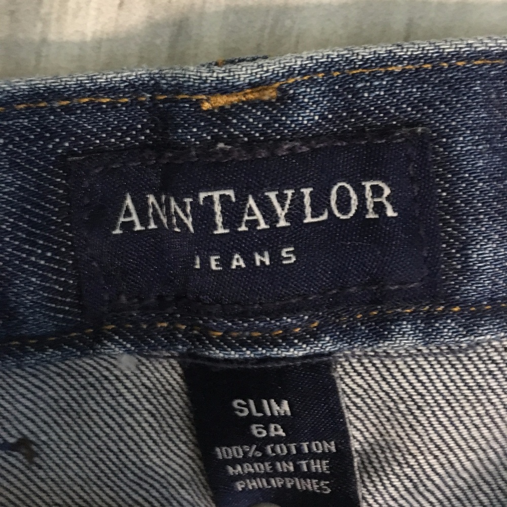 Ann Taylor Special Edition Jeans Slim 6 Ankle o - Picture 7 of 8