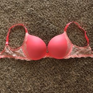 VS Coral Bra with Lace Details