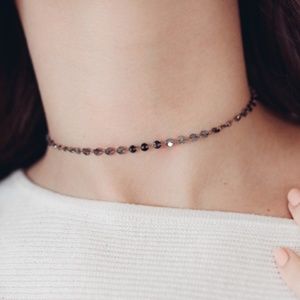 A. Marie Aladdin Choker Necklace in Gunmetal