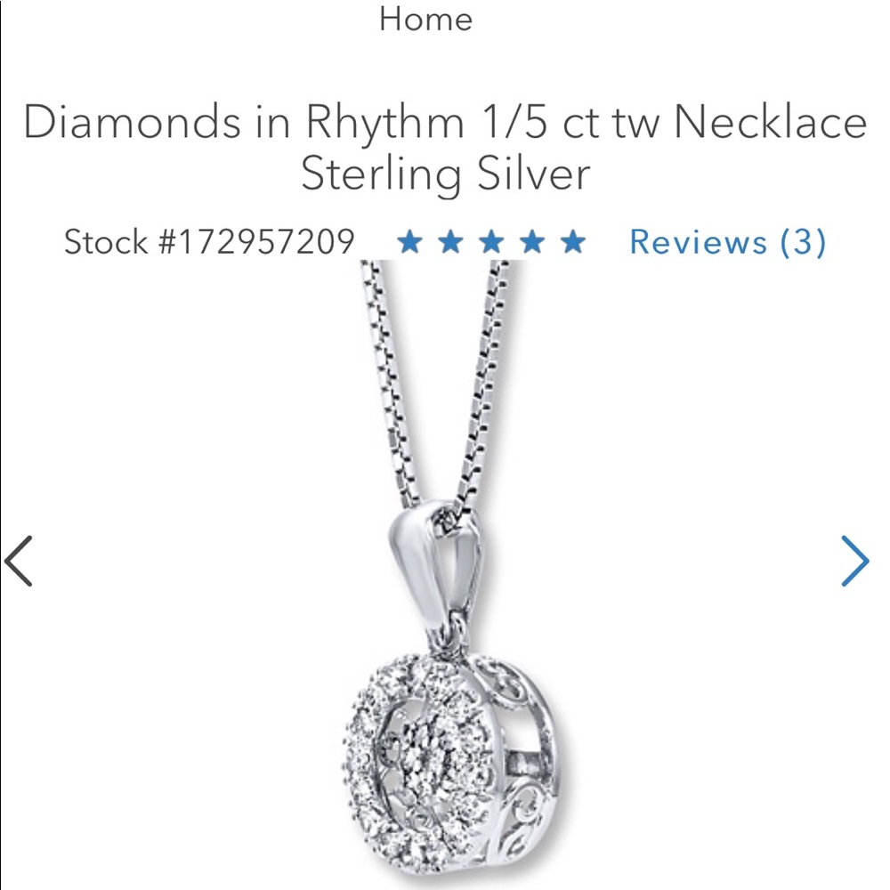 Diamonds in Rhythm 18" Sterling Silver Necklace.
