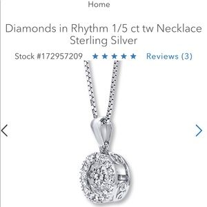 Diamonds in Rhythm 18" Sterling Silver Necklace.