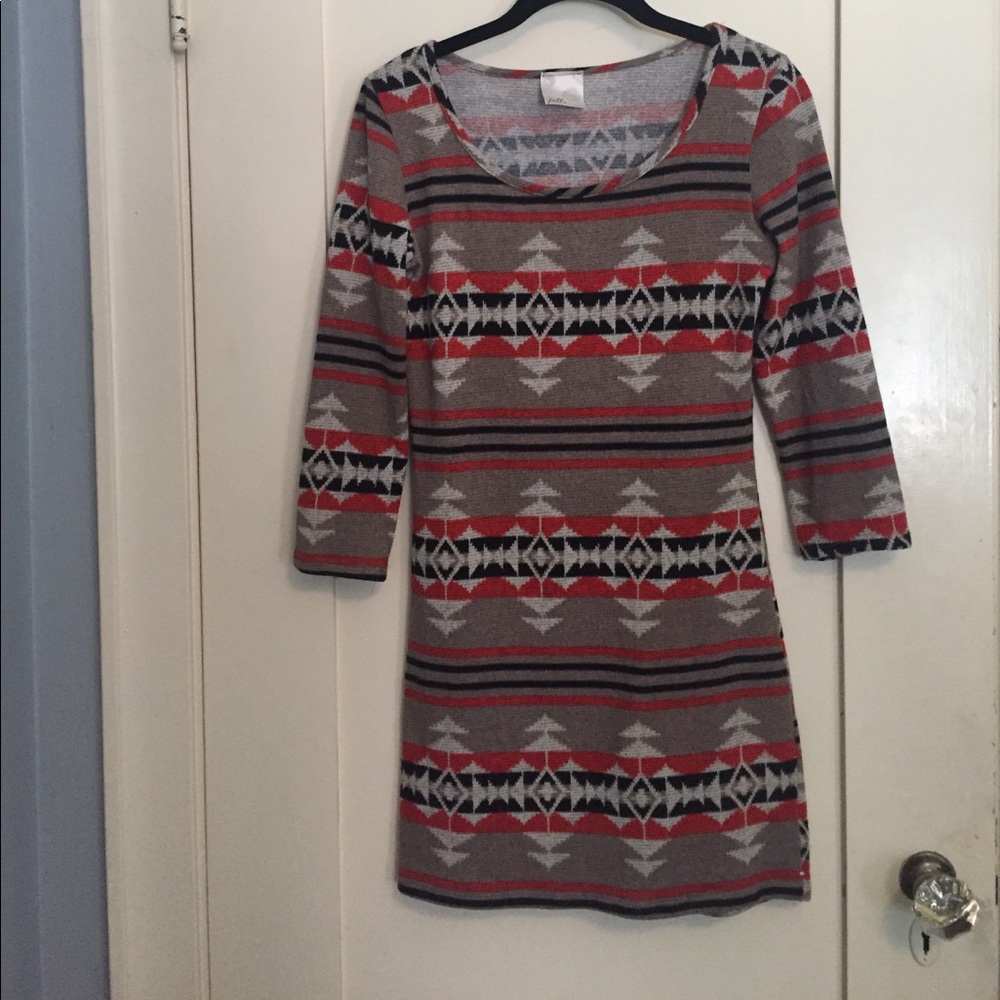 3/4 sleeve soft knit dress