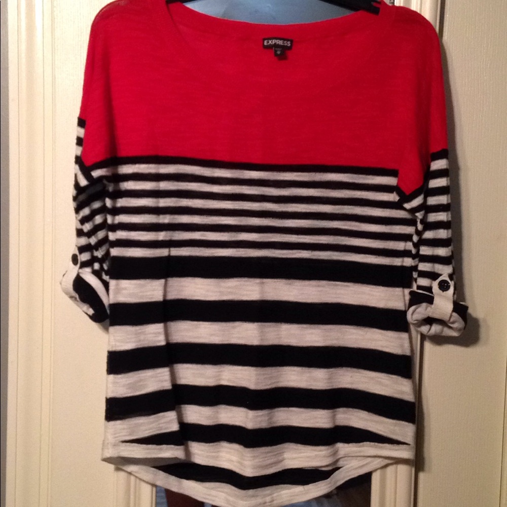 Express stripes top
