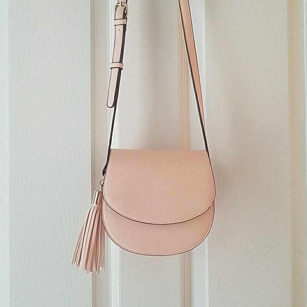 Forever 21 Pink Tassel Crossbody