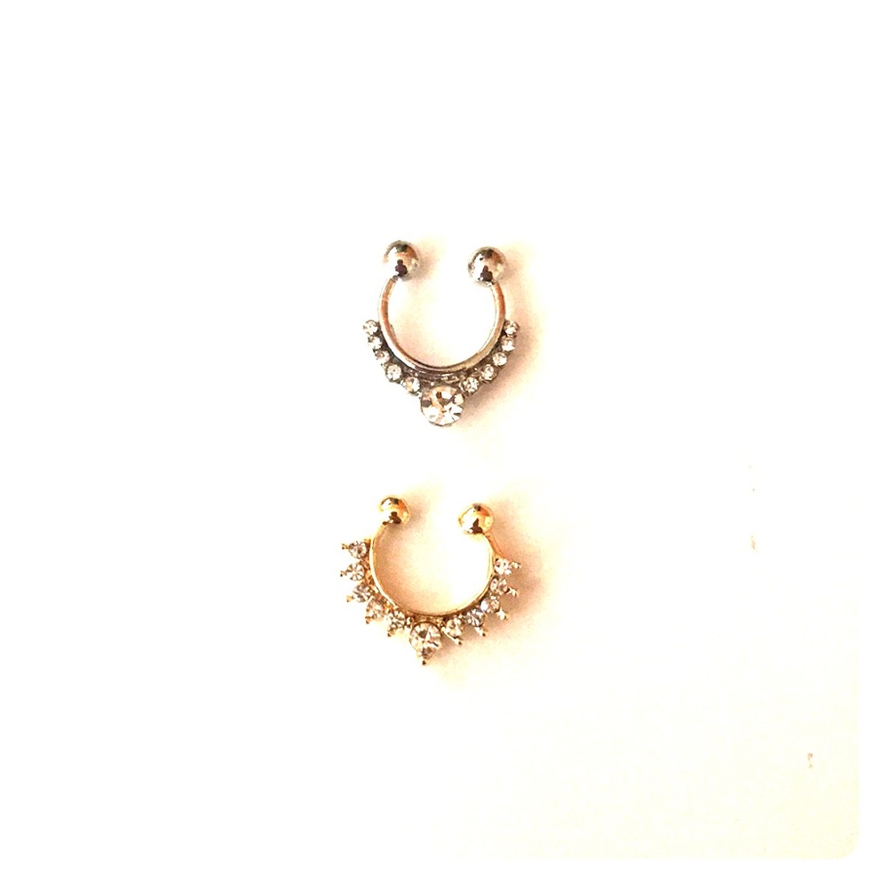 Faux septum rings