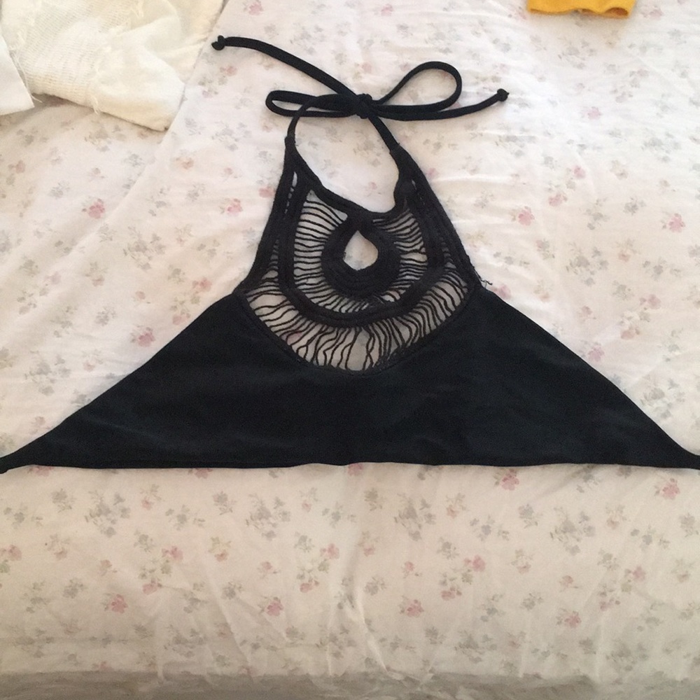 crochet swim suit top