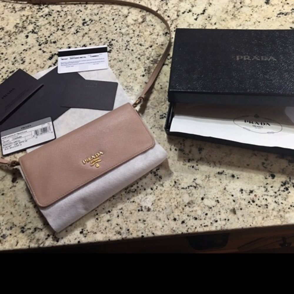 New Prada cross-body wallet with detachable strap