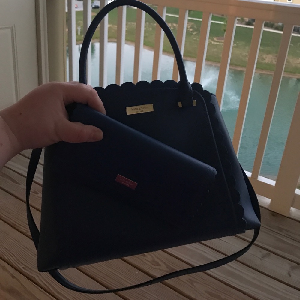 Kate Spade Navy Blue Maple Court Handbag