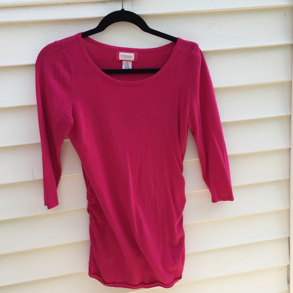 Hot Pink Motherhood Maternity Sweater