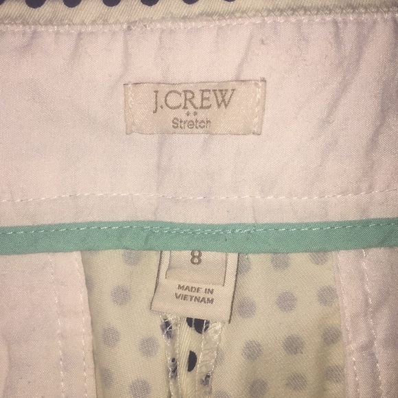 J. Crew blue polka dot shorts - size 8 - Picture 3 of 4