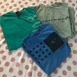 Hurley, Oakley & Quicksilver set of 3 T shirts