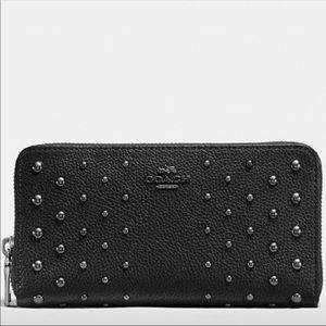 NEW WITH TAGS Coach black stud wallet