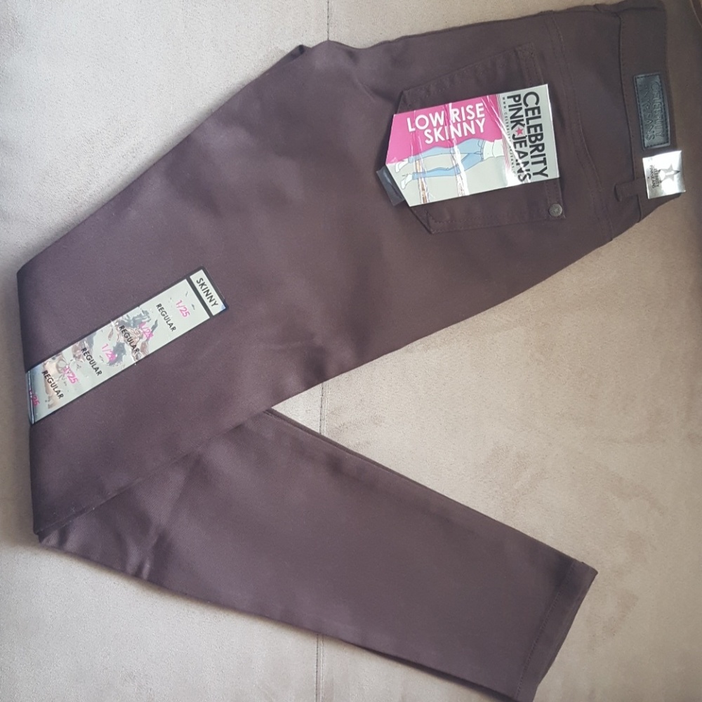 Brown Low Rise Skinny Jeggings