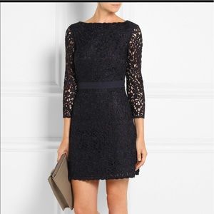 Tory burch renny guipure lace dress 4 navy blue Tory burch renny guipure lace dress 4 navy blue