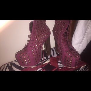 Fall studded platform boots