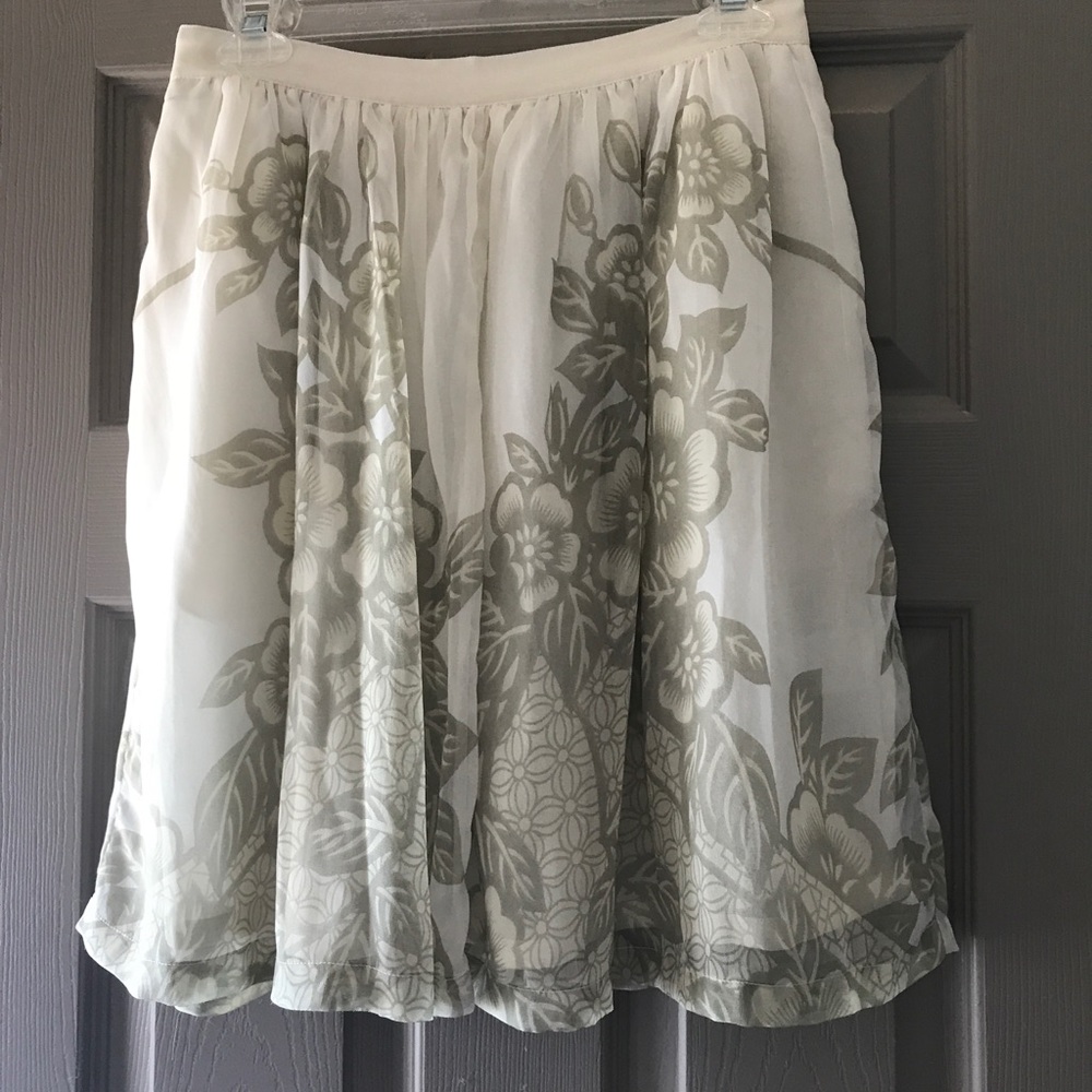 Anthropologie Floral skirt