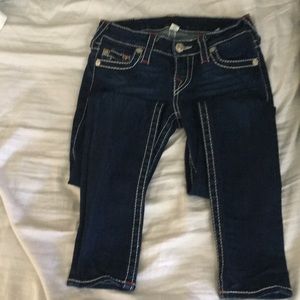 True Religion Dark blue skinny jeans