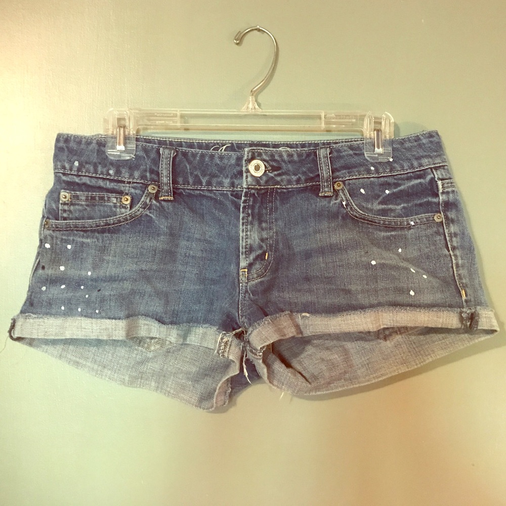 American Eagle 🦅 Denim Shorts SZ 8 cutt off denim