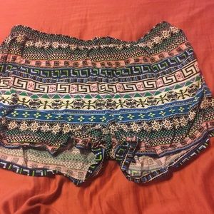 Tribal print shorts