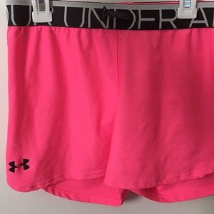 Pink Under Armour shorts