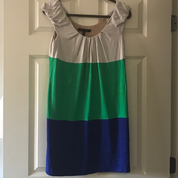 BCBGMAXAZRIA Colorblock Dress. - Picture 1 of 2