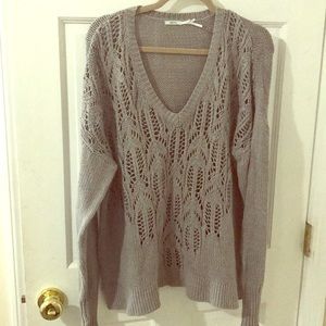 Kimchi Blue gray woven sweater