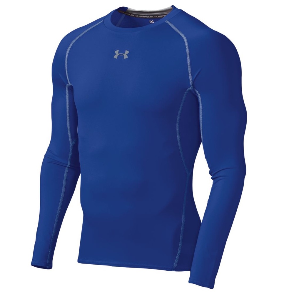 Men's Under Armour HeatGear Royal/Steel T-Shirt - Picture 2 of 4