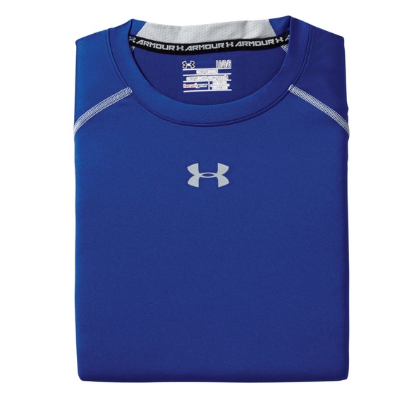 Men's Under Armour HeatGear Royal/Steel T-Shirt - Picture 4 of 4
