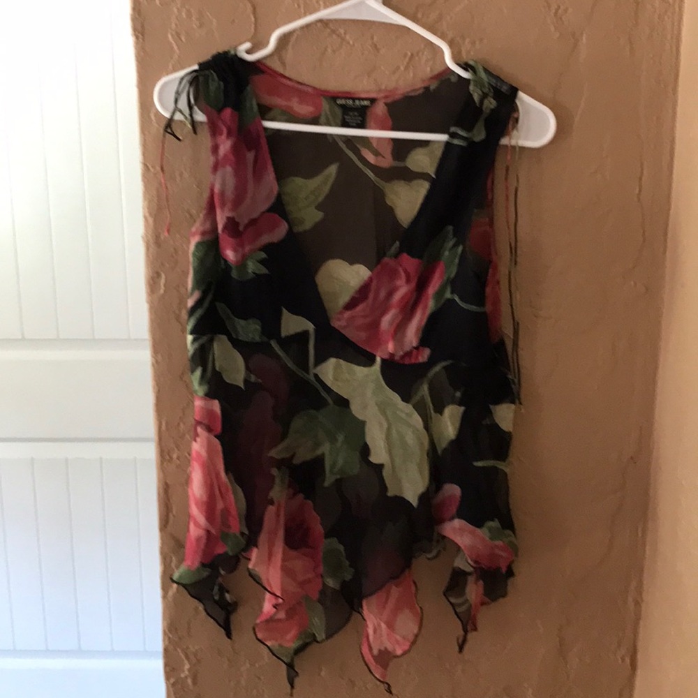 Guess women's top sheer