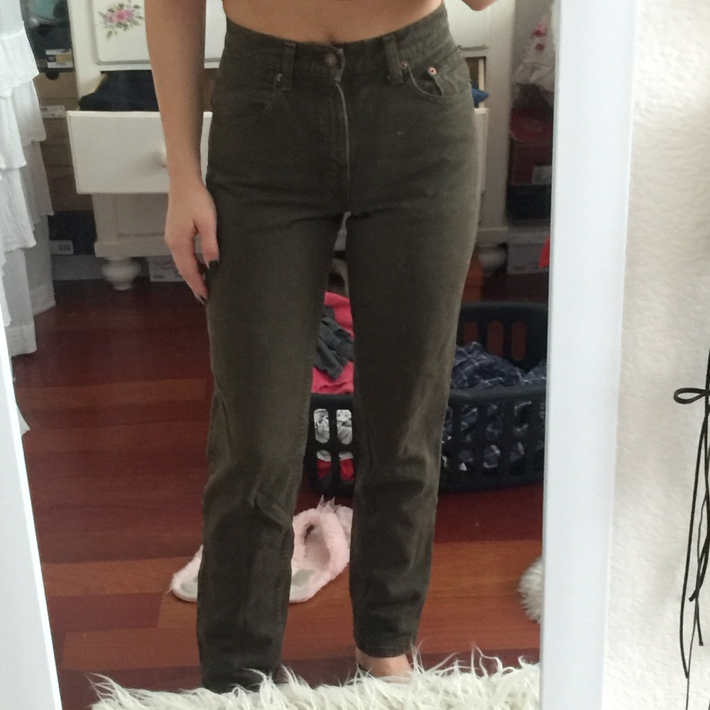 army green vintage levis 550