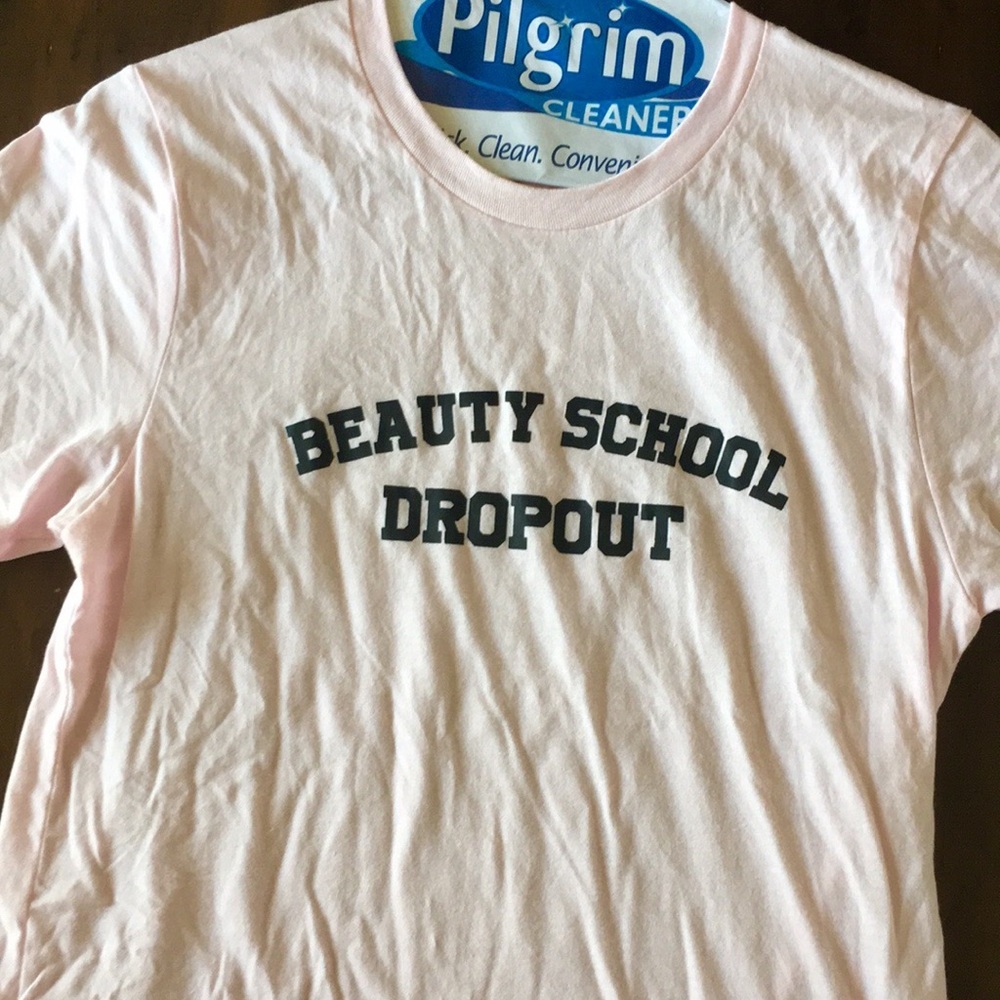 'Beauty School Dropout' Light Pink Women's Small