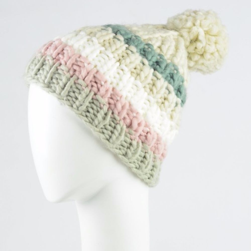 Knit Pom Pom Winter Beanie - Picture 2 of 4