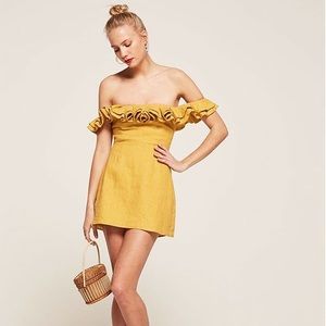 Reformation Coral Mini Dress