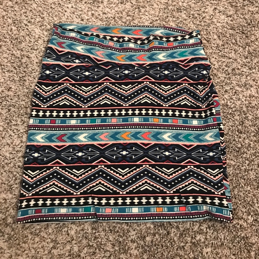 Tight cotton mini skirt