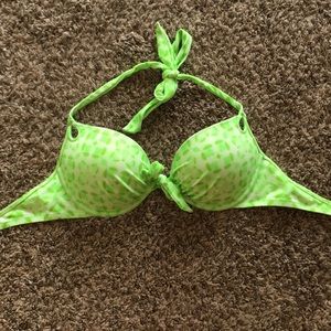 VS Green Halter Swim Top