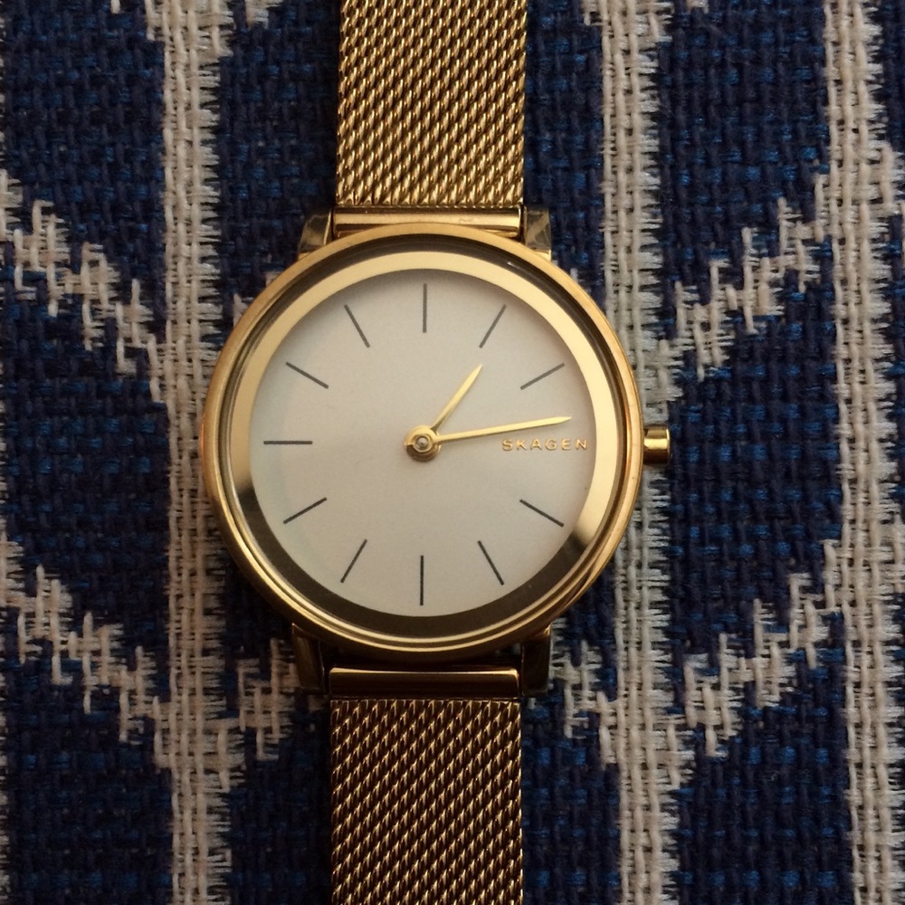 Skagen gold watch