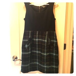 Kensie Black and Plaid Dress