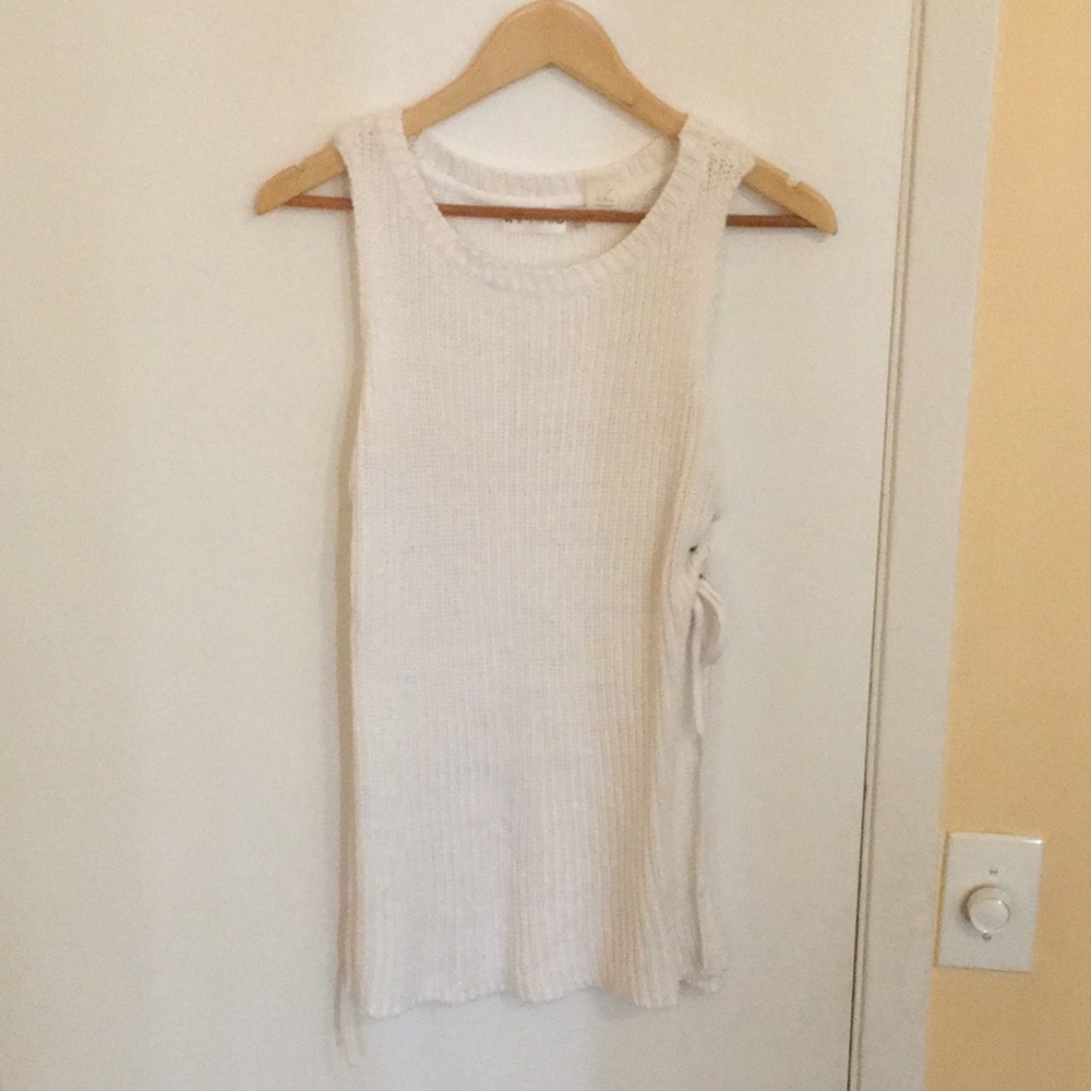 Simons - Knit Sweater vest tunic with side slits
