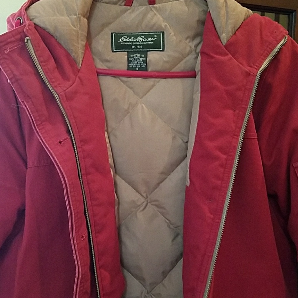 Down feather winter coat