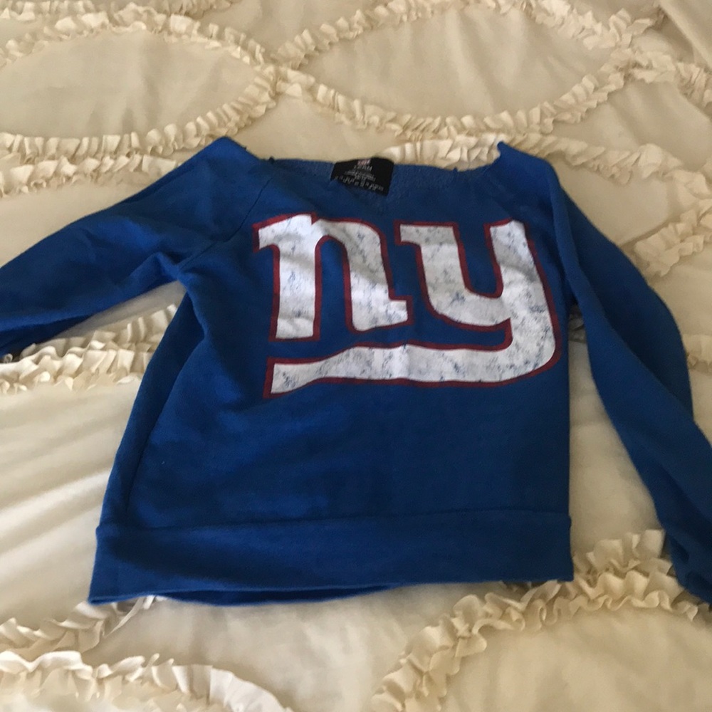 NY Giants off the shoulder sweatshirt