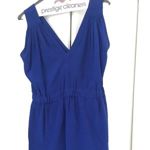 100% silk - royal blue dress